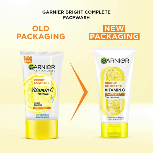 Garnier Bright Complete Vitamin C Face Wash 150 g