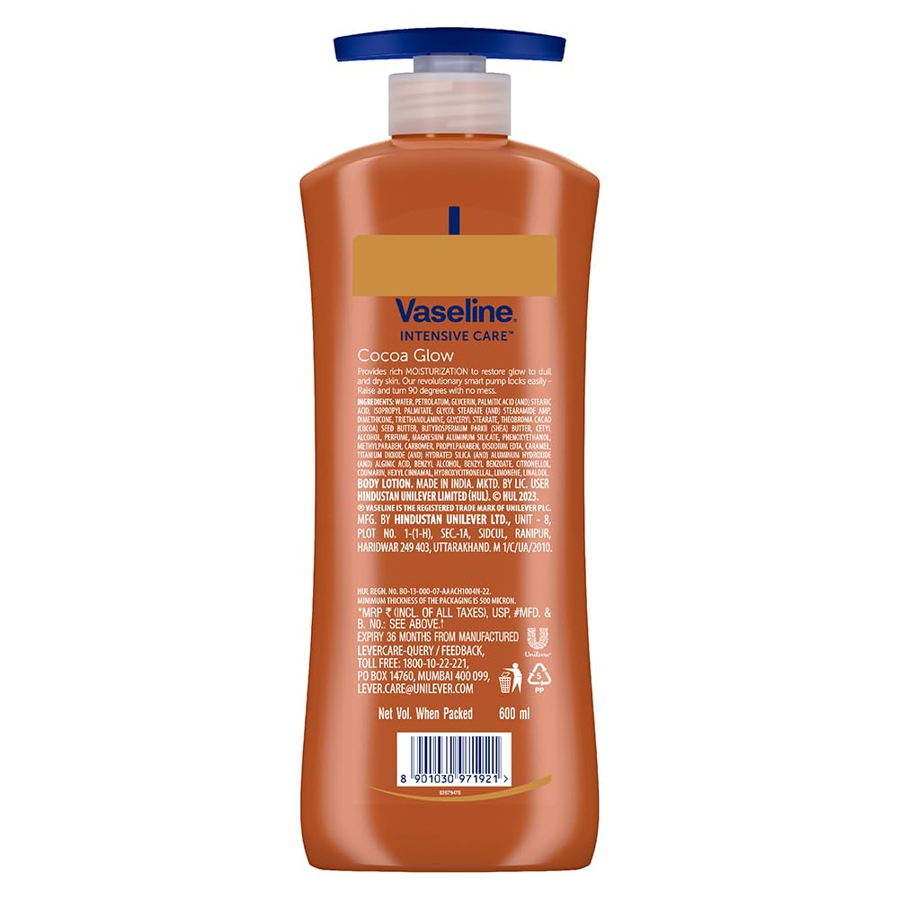 Vaseline Cocoa Glow Body Lotion 600 ml