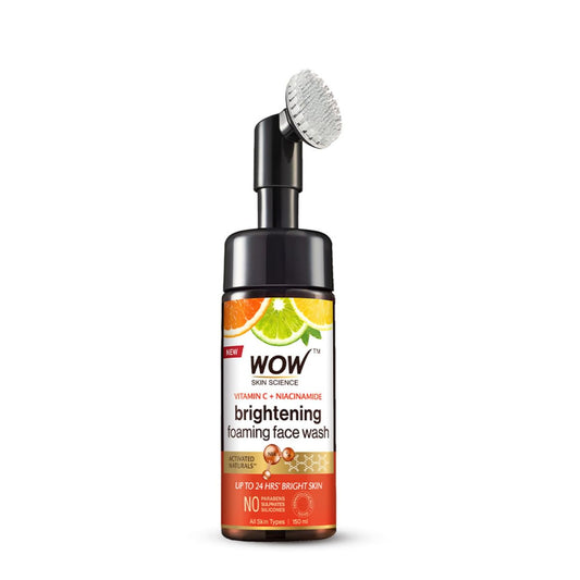 WOW Skin Scienece Vit C Foaming Face Wash With Brush 150 ml