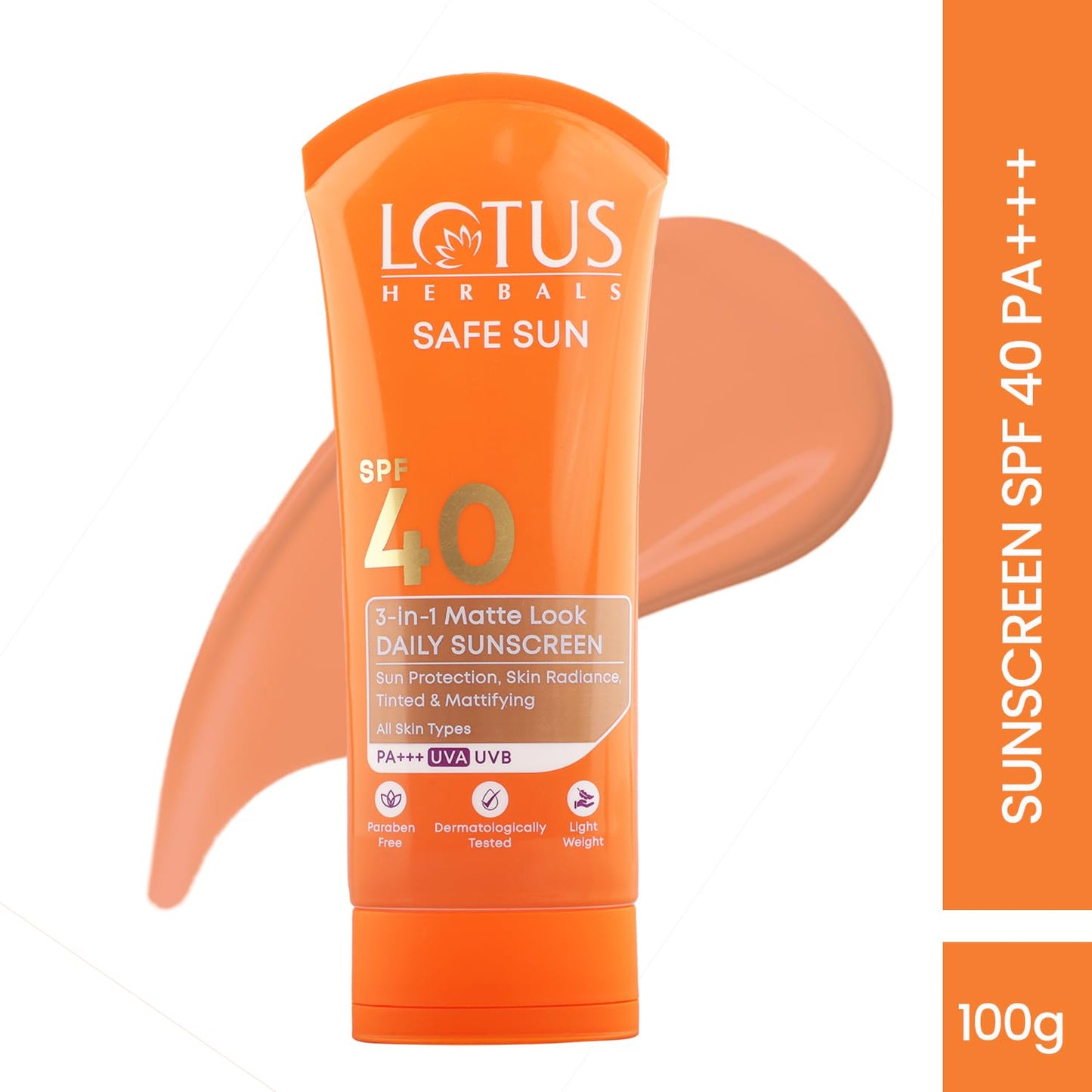 Lotus Herbals Daily Sunscreen Cream SPF 40 UVB 100 g