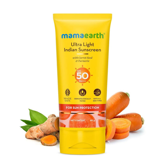Mamaearth Ultra Light Indian Sunscreen SPF 50 80 g