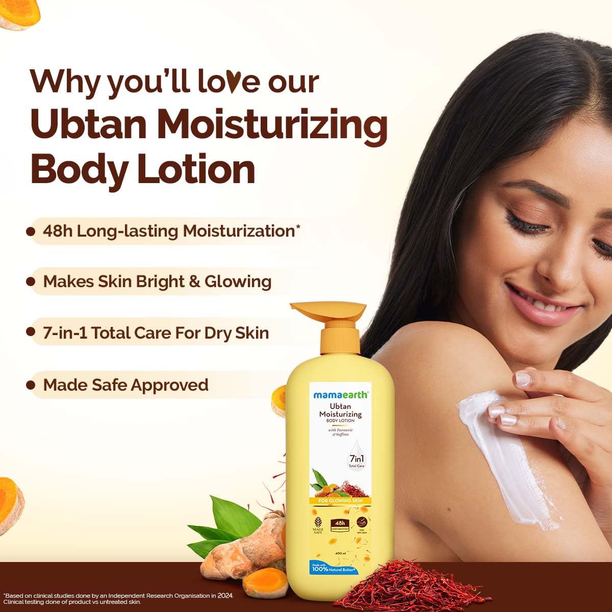 Mamaearth Ubtan Moisturising Lotion 400 ml