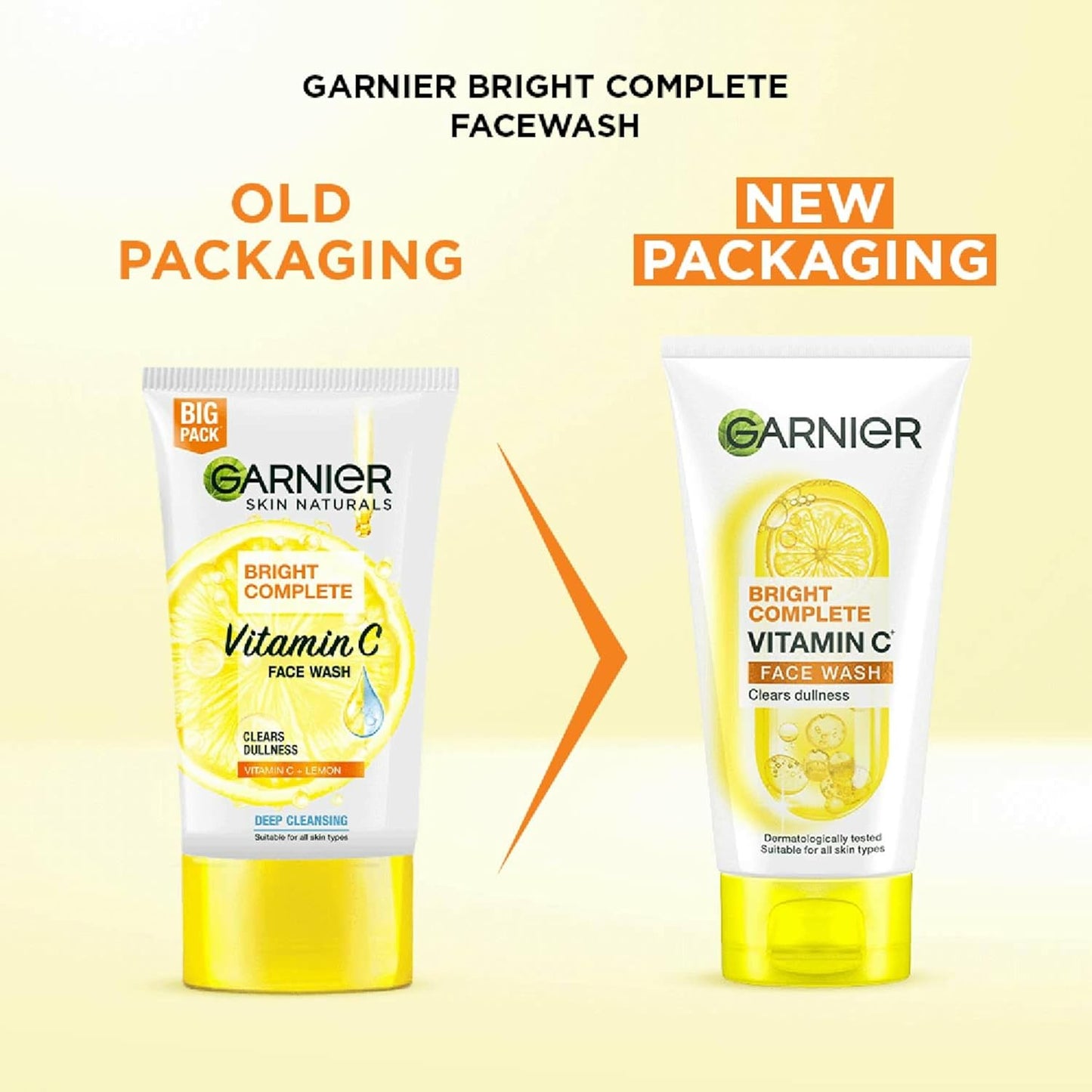 Garnier Bright Complete Vitamin C Face Wash 150 g