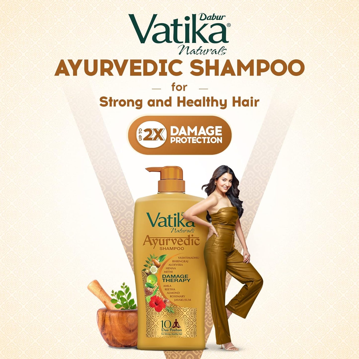 Dabur Vatika Ayurvedic Shampoo 640 ml